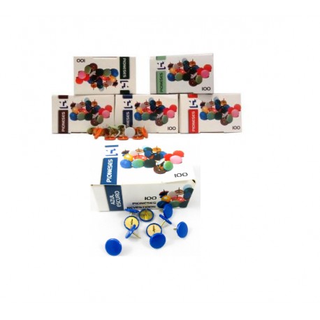 Pioneses Revestido PVC Cx c/100 Verde Claro