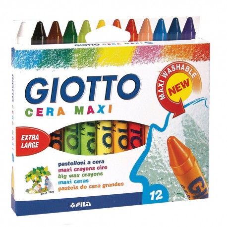 Lápis de Cera Giotto Maxi Cx c/12
