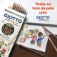 Lápis de Cor Giotto Tons de Pele 12cores