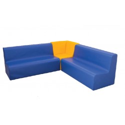 Conj de Sofás Duplos e Sofá de Canto