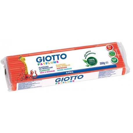 Plasticina Giotto Patplume 350gr Laranja