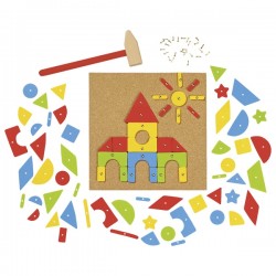 Jogo de Martelo e Prego 212 Pçs