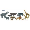 Animais da Selva e as suas Crias 12 Pçs