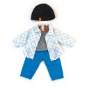 Conj. de Roupa Meia Estação Azul 40cm