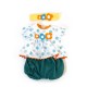 Conj. de Roupa Verão c/ Chapéu 40cm