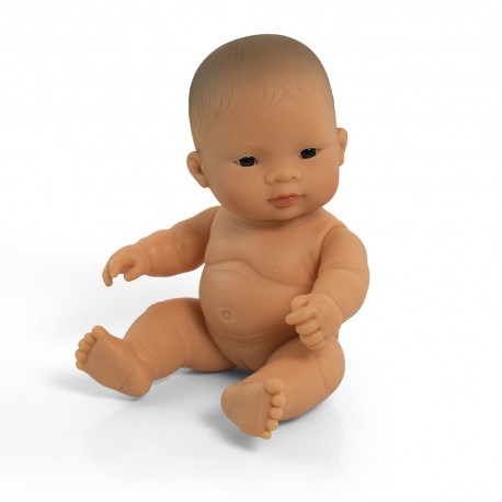 Bebé Menino Asiático 21 cm