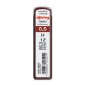 Minas Rotring 0,5mm Tubo c/ 12 minas, H