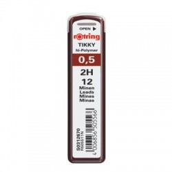 Minas Rotring 0,5mm Tubo c/ 12 minas, H