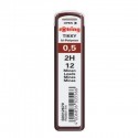 Minas Rotring 0,5mm Tubo c/ 12 minas, 2H