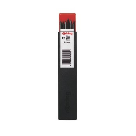 Minas Rotring 1,0mm Tubo c/ 12 minas, HB