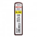 Minas Rotring 0,35mm Tubo c/ 12 minas, HB