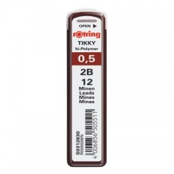 Minas Rotring 0,35mm Tubo c/ 12 minas, HB