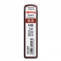 Minas Rotring 0,5mm Tubo c/ 12 minas, HB