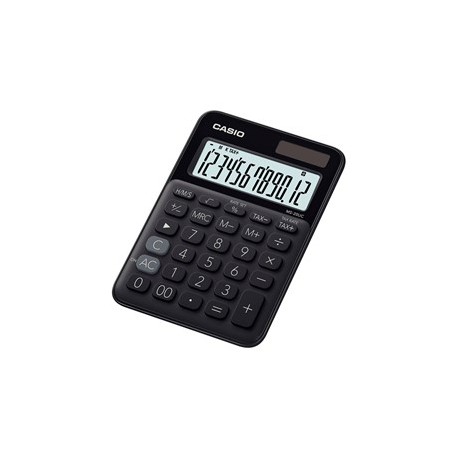 Máquina Calcular Casio MS-20UC -BK, 12 Dig. Preto