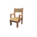 Cadeira de Madeira 22 cm Alt C/Braços
