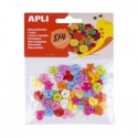 Botoes Plasticos Apli Coloridos 12mm 60un
