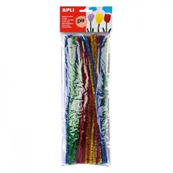 Chenille Apli Cores Brilhantes Sortidas 50un