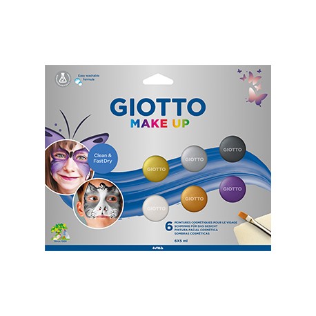 Pintura Facial Giotto Make Up Cores Metalizadas Cx 6un