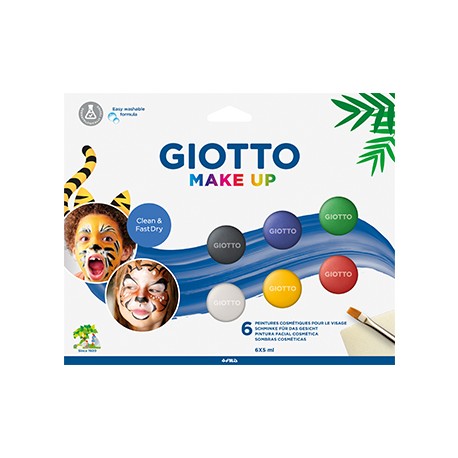 Pintura Facial Giotto Make Up Cores Metalizadas Cx 6un