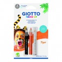 Pintura Facial Lápis Giotto Make Up Tigre Blister 3un