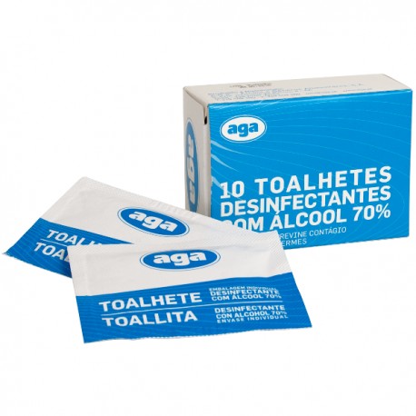 Toalhitas Desinfetantes Com Álcool 70% CX 100 und