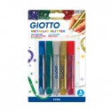 Marcadores Giotto Glitter Glue Metallic 5x10,5ml