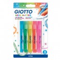 Marcadores Giotto Glitter Glue Neon 5x10,5ml