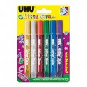 Marcadores Glitter Young Creativ Cores Escuras 6x10ml