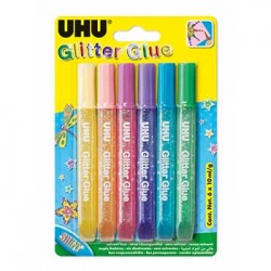Marcadores Glitter Young Creativ Cores Claras 6x10ml