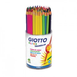 Lápis de Cor 18cm Giotto Elios Triangular Caixa 24un