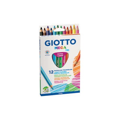 Lápis de Cor 18cm Giotto Mega Schoolpack 108un