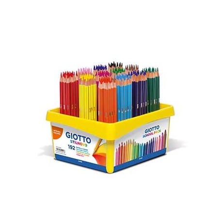 Lápis de Cor 18cm Giotto Colors 3.0 Cx Schoolpack 192und