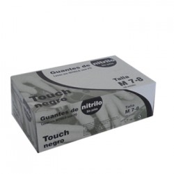 Luvas Nitrilo Sem Po Cor Preto Tamanho M) - (Pack 100un)