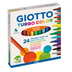 Marcador Feltro Giotto Turbo Color 12 Cores