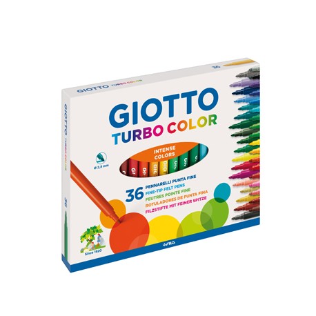 Marcador Feltro Giotto Turbo Color 24 Cores