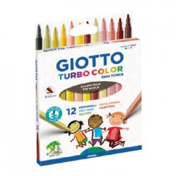 Marcador Feltro Giotto Turbo Color Schoolpack 144un