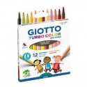 Marcador Feltro Giotto Turbo Color Skin Tones 12 cores
