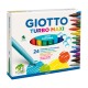 Marcador Feltro Giotto Turbo Maxi 12 Cores