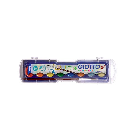 Aguarelas Giotto Glitter Cores Sortidas Cx 8