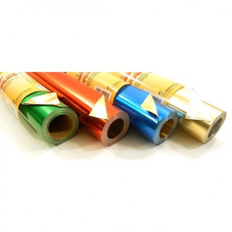 Papel Metalizado Rolo 1x3mts Cor Vermelhp