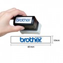 Carimbo BROTHER Azul 6 carimbos de 10 x 60 mm