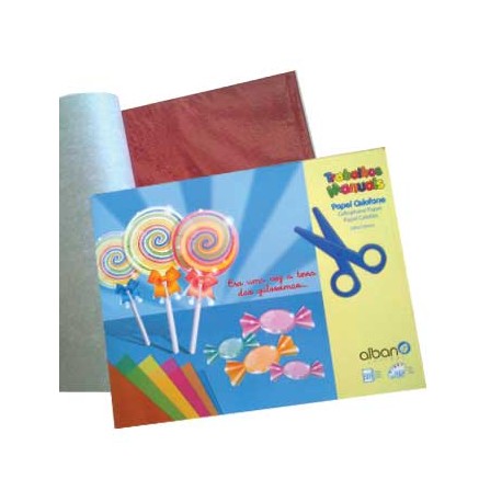 Caderno de Papel Celofane 34x32cm 10 Folhas