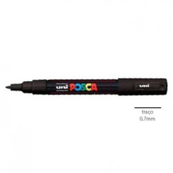 Marcador Uniball Posca PC1M 0,7mm Prata