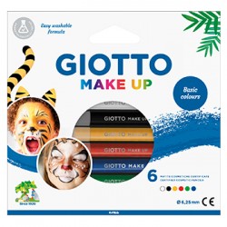 Lápis Facial Giotto Make Up Cores Clássicas 6un