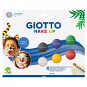Pintura Facial Giotto Make Up Clássicas Pincel Esponja 6un