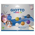 Pintura Facial Giotto Make Up Metalizadas Pincel Esponja 6un
