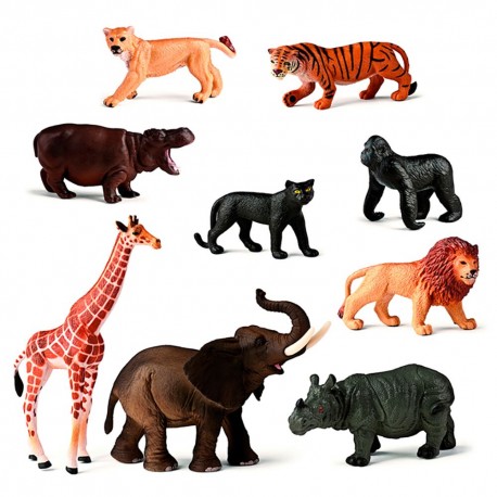 Animais da Fazenda com Bebês (10 figuras)