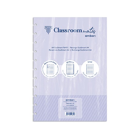 Recarga p/ Caderno Inteligente Ambar EcoSmart A4 50Fl Liso