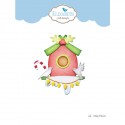 CORTANTE HOLIDAY BIRD HOUSE 64X76MM