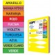 Papel Fotocopia A4 80grs Sortido Suave R. 10 cores x 30 flhs